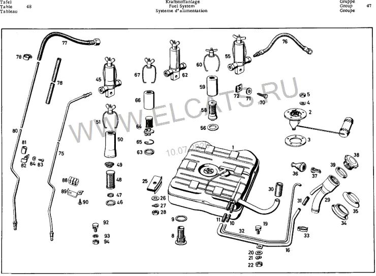 Схема узла: FUEL SYSTEM / FUEL SYSTEM