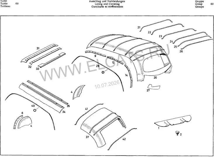 Схема узла: LINING AND COVERING / LINING AND COVERING