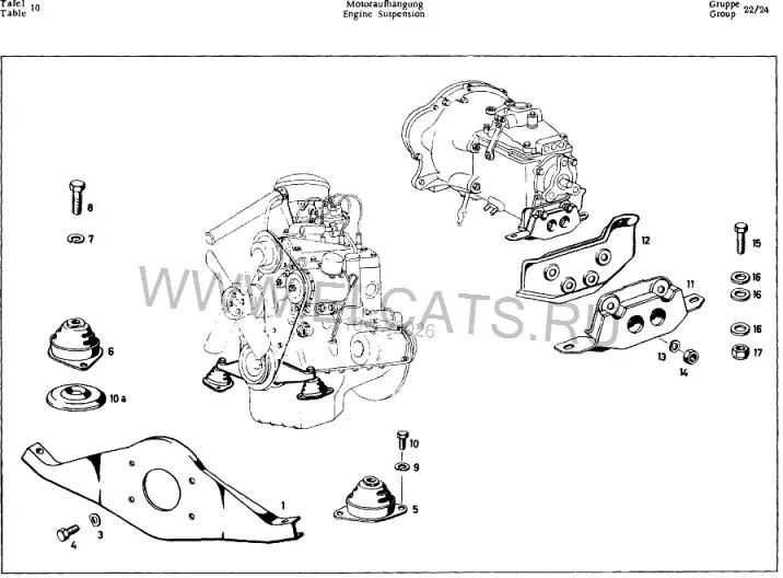 Схема узла: ENGINE SUSPENSION / ENGINE SUSPENSION