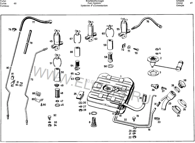 Схема узла: FUEL SYSTEM / FUEL SYSTEM