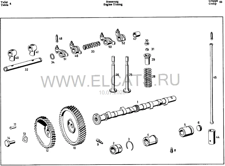 Схема узла: ENGINE TIMING / ENGINE TIMING