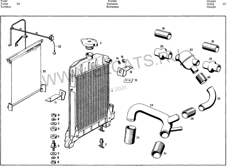 Схема узла: RADIATOR / RADIATOR