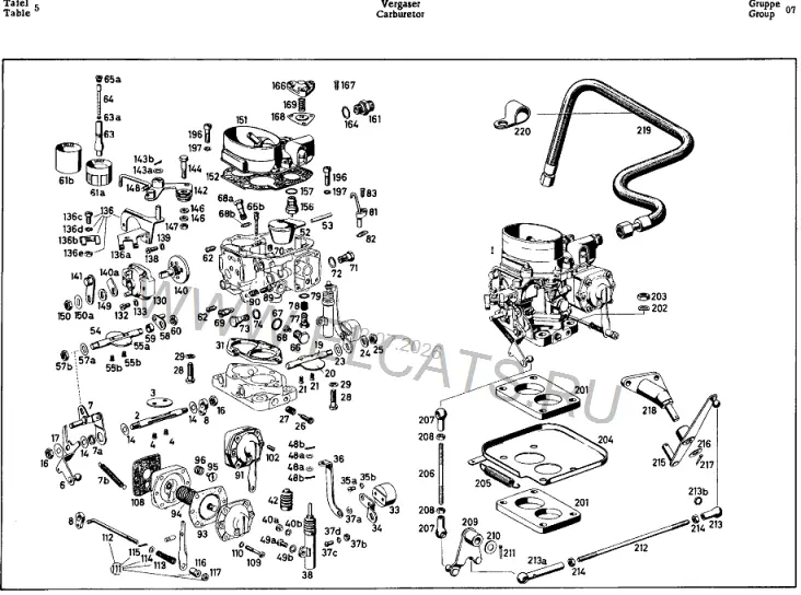 Схема узла: CARBURETOR / CARBURETOR