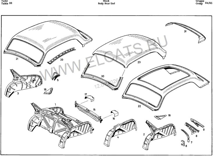 Схема узла: BODY FLOOR / BODY REAR END