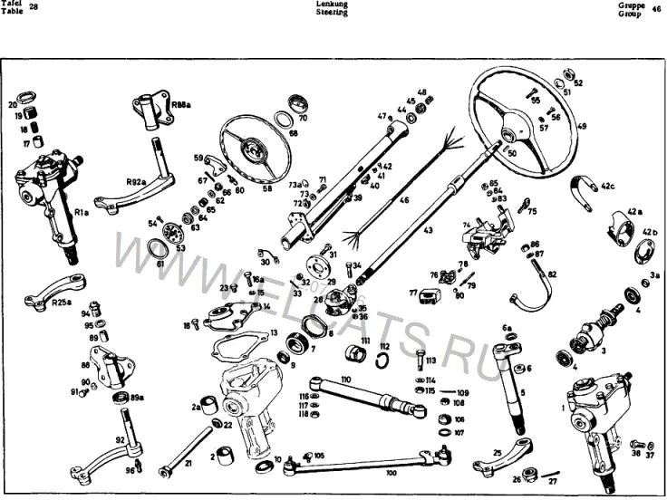 Схема узла: STEERING / STEERING