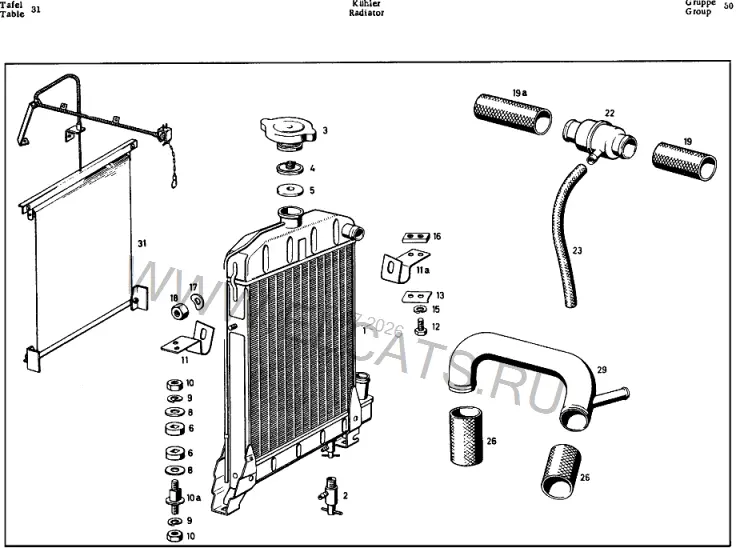 Схема узла: RADIATOR / RADIATOR