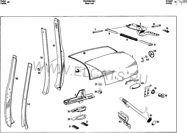 Схема узла: REAR LID / REAR LID