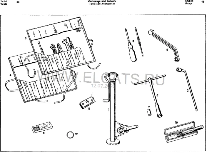 Схема узла: TOOLS AND ACCESSORIES / TOOLS AND ACCESSORIES