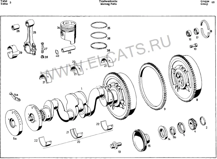 Схема узла: MOVING PARTS / MOVING PARTS
