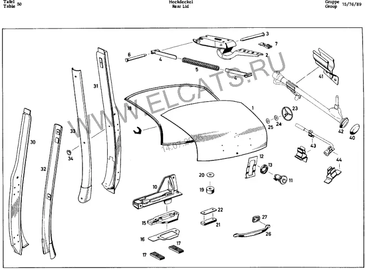 Схема узла: REAR LID / REAR LID