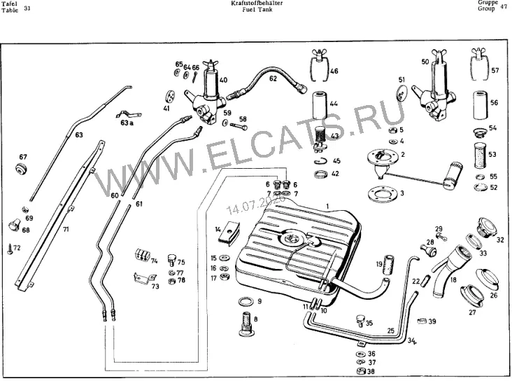 Схема узла: FUEL TANK / FUEL TANK