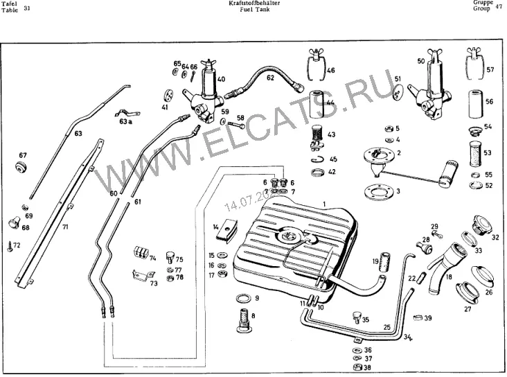 Схема узла: FUEL TANK / FUEL TANK