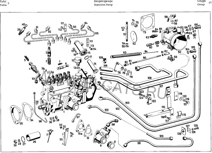 Схема узла: INJECTION PUMP / INJECTION PUMP