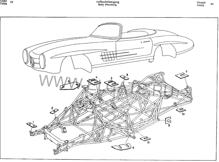 Схема узла: BODY MOUNTING / BODY MOUNTING