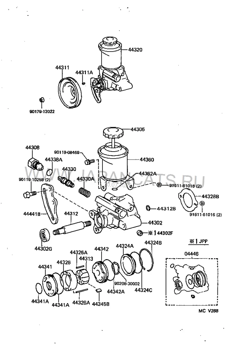 Схема узла: UNIT PARTS