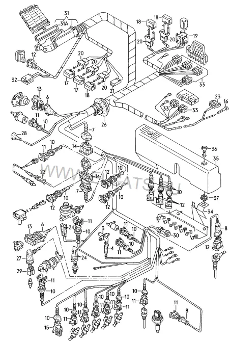 Схема узла: Жгут пров. для мотор. отсека